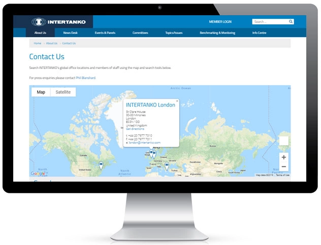 Intertanko Our Work – Develop website for Trade Associate - Alchemy Interactive